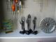 1 Glove Mold Industrial Aluminum Machine Age Metal Hand Mold & Display Metalware photo 7