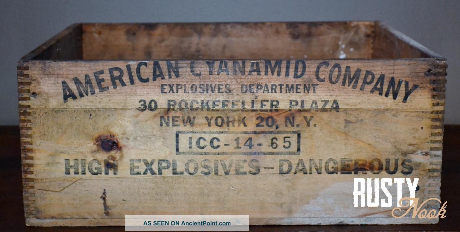 Antique Dynamite Box Rockefeller,  Ny Boxes photo