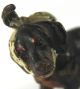 Cold Painted Vienna Bronze Dog Miniature,  Sick Pup Metalware photo 1