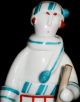 Antique German Deco Walter Bosse Metzler Ortloff Boy Skies Porcelain Figurine Figurines photo 1