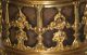 Antique Renaissance Revival Ormolu North Wind Bronze Leather Gilt Cup Metalware photo 5