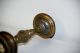 Antique 17th 18th Century Brass Bell Pricket Candlestick Metalware photo 9