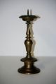 Antique 17th 18th Century Brass Bell Pricket Candlestick Metalware photo 3