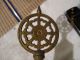 Antique Brass & Cast Iron Double Socket Pull Chain Floor Lamp 1599msl Lamps photo 9