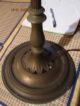 Antique Brass & Cast Iron Double Socket Pull Chain Floor Lamp 1599msl Lamps photo 10