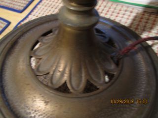 Antique Brass & Cast Iron Double Socket Pull Chain Floor Lamp 1599msl photo