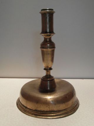 Spanish Brass Candlestick C.  1670 photo