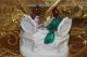 Antique Porcelain Figurine Man And Woman Playing Chess Statue Figurine Figurines photo 4