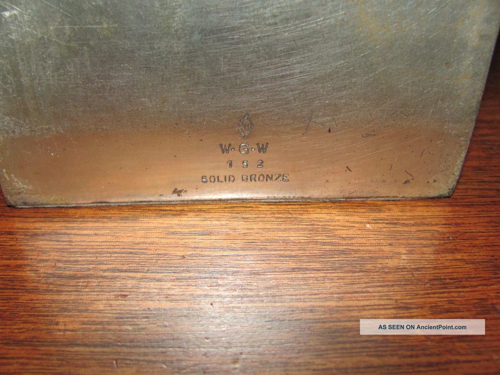 Antique Bronze Art Bookends Wgw 152 Metalware photo