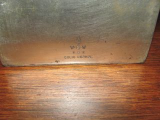 Antique Bronze Art Bookends Wgw 152 photo