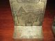 Antique Bronze Art Bookends Wgw 152 Metalware photo 2