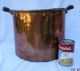 Large Antique Hand Hammered Copper/brass Pot/kettle Turkey -.  9 1/2 