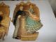 Antique Entrancing Elegant Chalkware Wall Plaques (2) ' Colonial Sweethearts ' Rare Other photo 5
