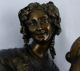 Antique 19thc French Bronze Statue Of Gypsy Girl Dancing - E.  De Latrone Metalware photo 1