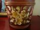 Vintage Handpainted Wooden Bucket Floral Design - Can Use Standing Or Hanging Other photo 2