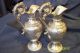 (2) Antique.  950 Silver Ewers/pitchers Pierre Favier 165.  5grs Gac France 1850 Metalware photo 3