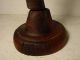 Antique French Wrought Iron & Wood Spiral Candlestick - Adjustable N°14 Primitives photo 8