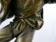 Antique 19thc French Bronze Statue Of Gypsy Dancer - J.  Feucher Scpt - Gautier Metalware photo 8