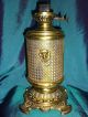 Antique Brass Oil Lamp Ancienne Lampe Circa 1900 ' S Antique Duplex Oil Lamp Lamps photo 1