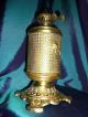 Antique Brass Oil Lamp Ancienne Lampe Circa 1900 ' S Antique Duplex Oil Lamp Lamps photo 3