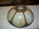 Antique Slag Glass Shade With Bronze Frame Large Lamps photo 1