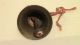 Antique Early American Solid Brass Farm Dinner Bell W/cast Iron Clapper Loudring Metalware photo 3