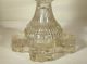 Very Rare Sandwich Glass Whale Oil Lamp Circa 1828 - 1835 Crossbar Base Free Blown Lamps photo 5