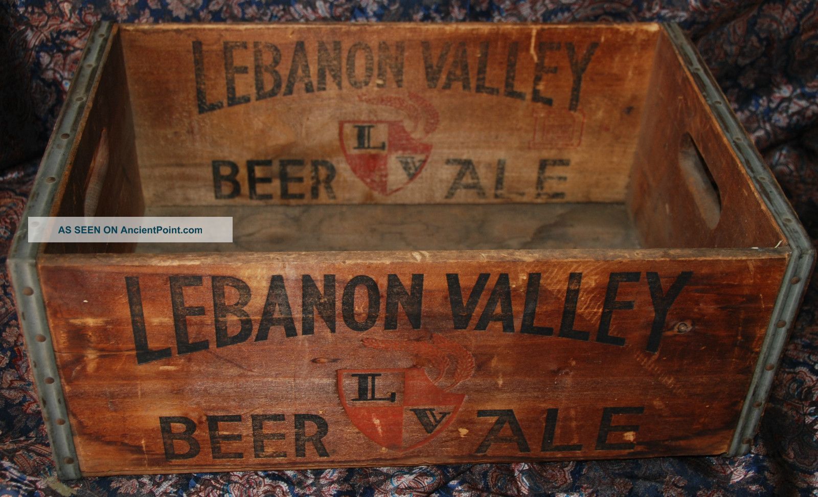 Antique Lebanon Valley Beer Ale Wooden Case Wood Beer Box Crate Lebanon,  Pa Boxes photo