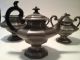 1829 James Dixon & Sons Antique English Pewter Tea / Coffee Set Of 4 Metalware photo 1