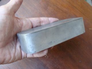 18th Or 19th C Pewter Lidded Box (tobacco?) photo