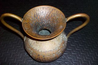 Old Bronze Rare Antique Belgium Urn Lion Mark Maudoux Dinant Spittoon Football photo