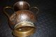 Old Bronze Rare Antique Belgium Urn Lion Mark Maudoux Dinant Spittoon Football Metalware photo 2