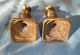 Antique Brass Candlesticks Pair Beehive Style Candle Holders 18th C Metalware photo 6