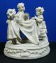 Antique Dresden Samson Of Paris Parian Porcelain Set Children Having Tea Figurines photo 2