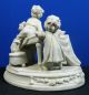 Antique Dresden Samson Of Paris Parian Porcelain Set Children Having Tea Figurines photo 3