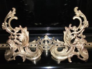 Antique French 19 Century Bronze Decoration,  Fireplace Mantel Or Other Use. photo