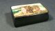 Russian Lacquered Hand Painted Trinket Box Signed Boxes photo 2