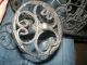Vtg Wrought Iron Black Spanish Mediterranean Style Plant Basket Cart Spain Metalware photo 10