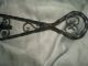 Vtg Wrought Iron Black Spanish Mediterranean Style Plant Basket Cart Spain Metalware photo 4