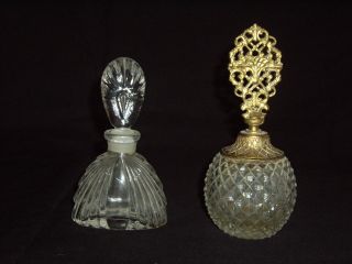 (2) Vintage Perfume Bottles From England photo