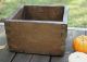 Wonderful 19th C.  Dovetailed Wood Apple Box Primitive Antique Iron Strapping Primitives photo 1