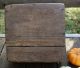 Wonderful 19th C.  Dovetailed Wood Apple Box Primitive Antique Iron Strapping Primitives photo 8
