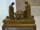 Antique Bronze Music Box Nativity Manger Sculpture G R France Adeste Fideles Metalware photo 4