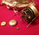 Antique Early Rare Silk Suspension French Clock.  & Candelabra Set C1830s Clocks photo 8