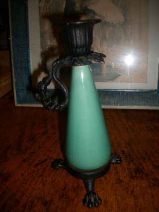 Antique Victorian Paw Foots Candle Holder photo