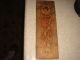 Antique Victorian Pyrography Engraved Wood Glove Box Lady & Flowers Boxes photo 2