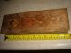 Antique Victorian Pyrography Engraved Wood Glove Box Lady & Flowers Boxes photo 5