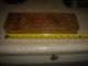 Antique Victorian Pyrography Engraved Wood Glove Box Lady & Flowers Boxes photo 6