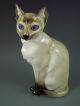 Antique Hutschenreuther Selb Germany Porcelain Siamese Cat Figurine Figurines photo 1