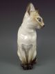 Antique Hutschenreuther Selb Germany Porcelain Siamese Cat Figurine Figurines photo 3